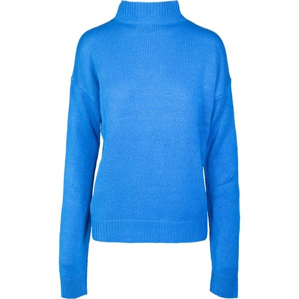 Bluza damska duże rozmiary Urban Classic turtlene. Niebieskie bluzy damskie Urban Classics, xl, bez wzorów, z dzianiny, bez kaptura. Za 210.85 zł.