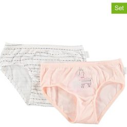 Majtki (2 pary) w kolorze jasnoróżowym i białym. Bielizna dla dziewczynek marki Schiesser Kids. W wyprzedaży za 49.95 zł.