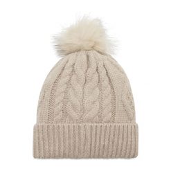 Czapka Guess. Brązowe czapki i kapelusze damskie Guess, na zimę, z aplikacjami. Za 129.99 zł.