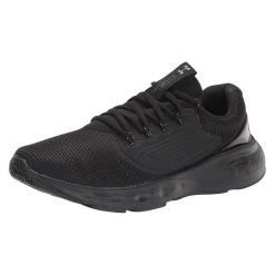 Trampki Męskie Charged Vantage. Czarne trampki męskie Under Armour, bez wzorów, z gumy, bez zapięcia. Za 397.35 zł.