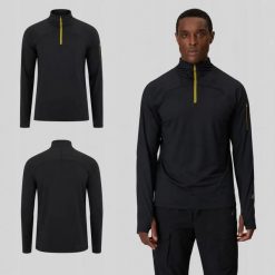 BLUZA MĘSKA TREKKINGOWA SPORTOWA 4F SZYBKOSCHNĄCA M639 SS26 KOLOR CZARNY. Czarne bluzy męskie 4f, l, bez wzorów, z materiału, bez kaptura, do biegania. Za 132.85 zł.