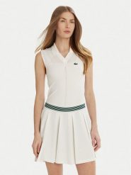 Lacoste Koszulka techniczna PF0614 Biały Slim Fit. Białe koszulki sportowe damskie Lacoste, bez wzorów, z syntetyku, bez kołnierzyka, bez ramiączek, tenisowe. Za 309.99 zł.