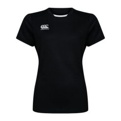 Koszulka damska Canterbury Club Dry. Czarne koszulki sportowe damskie CANTERBURY, xl, bez wzorów, z poliesteru, sportowe, bez kołnierzyka. Za 192.00 zł.