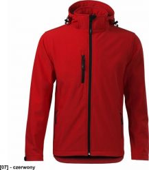MALFINI Performance 522 - ADLER - Softshell kurtka męska, 300 g/m, 6% elastan, 94% poliester, - czerwony - rozmiar M. Czerwone kurtki męskie Malfini, m, bez wzorów, z elastanu, bez kaptura. Za 224.79 zł.
