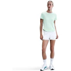 Koszulka do biegania damska Nike HV2772. Zielone koszulki sportowe damskie Nike, m, bez wzorów, z materiału, bez kołnierzyka, bez ramiączek, do biegania, dri-fit (nike). Za 268.00 zł.