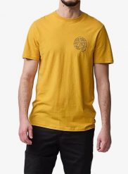 Koszulka bawełniana męska Fjallraven Hemp Blend Out Here T-shirt. Żółte t-shirty męskie Fjällräven, na lato, m, bez wzorów, z bawełny, klasyczne, bez kołnierzyka. Za 240.89 zł.