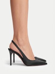 Nine West Szpilki EO-TS6380-1 Czarny. Czarne szpilki damskie Nine West, bez wzorów, z materiału, bez obcasa, bez zapięcia. Za 279.99 zł.
