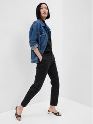 Gap Spodnie materiałowe 541213-04 Czarny Regular Fit. Czarne spodnie materiałowe damskie GAP, bez wzorów, z bawełny. Za 189.99 zł.