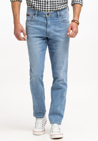 WRANGLER TEXAS SLIM MĘSKIE SPODNIE JEANSOWE JEANSY DŻINSY DREAM ON W12SQO859. Jeansy męskie Wrangler, l, bez wzorów, z jeansu. Za 229.99 zł.