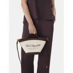Torebka KARL LAGERFELD. Białe torebki do ręki damskie KARL LAGERFELD, bez wzorów, bez dodatków. Za 584.99 zł.