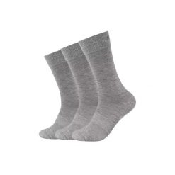 Skarpetki sportowe damskie 3PPK Mesh Ventilation Socks. Szare skarpety damskie Skechers, bez wzorów, z bawełny. Za 29.99 zł.