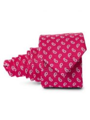Finshley & Harding Krawat Mężczyźni Jedwab wyrazisty róż, ONE SIZE. Czerwone krawaty i muchy Finshley & Harding, bez wzorów, z jedwabiu. Za 179.95 zł.