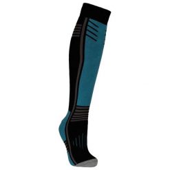 Skarpety Narciarskie Unisex Dla Dorosłych Icy. Czarne skarpety damskie Trespass, bez wzorów, z elastanu. Za 114.99 zł.
