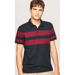 Koszulka polo - Granatowy. Niebieskie koszulki polo męskie Reserved. Za 79.99 zł.