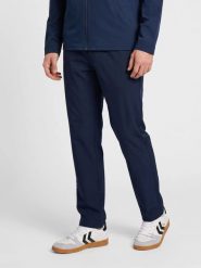 Hummel Spodnie chino FORMAL CHINO PANT BEE – Staranny krój – NAVY BLAZER. Niebieskie spodnie materiałowe damskie Hummel, xl, bez wzorów, z materiału, z standardowym stanem. Za 238.84 zł.