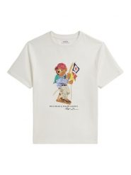 Polo Ralph Lauren T-Shirt 323A12428001 Écru Regular Fit. T-shirty dla chłopców Polo Ralph Lauren, bez wzorów, z bawełny, bez ramiączek. Za 289.99 zł.