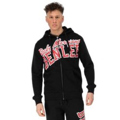 Bluza z kapturem i zamkiem błyskawicznym Benlee Mills. Czarne bluzy męskie BENLEE, m, bez wzorów, z bawełny, z kapturem. Za 278.50 zł.