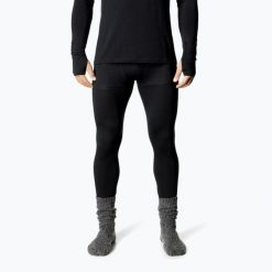 Spodnie termoaktywne męskie Houdini Desoli Light Tights. Czarne spodnie sportowe męskie Houdini, na zimę, m, bez wzorów, narciarskie. Za 369.99 zł.