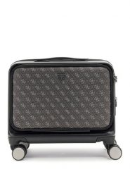 Guess Walizka kabinowa TMVELO P5143 Czarny. Czarne walizki męskie Guess, z aplikacjami, z syntetyku. Za 639.99 zł.