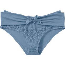 Figi panty bonprix niebieski mineralny. Figi damskie marki bonprix. Za 34.99 zł.