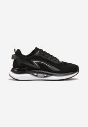 Czarne Sznurowane Buty Sportowe z Miękką Podeszwą i Siateczką Elerina. Czarne buty sportowe męskie Born2be, bez zapięcia. Za 99.99 zł.