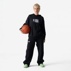 Spodnie do koszykówki unisex Tarmak NBA. Czarne spodnie dresowe damskie KIPSTA, m, bez wzorów, z bawełny, na fitness i siłownię. Za 129.99 zł.