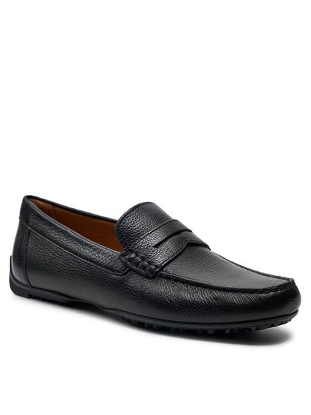 Geox Mokasyny U Kosmopolis +Grip W U35E5A 00046 C9999 Czarny. Czarne mokasyny męskie Geox, ze skóry. Za 359.99 zł.