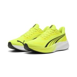 Buty do biegania Pounce Lite PUMA Yellow Alert Black. Czarne obuwie sportowe damskie Puma, bez wzorów, do biegania. Za 390.00 zł.