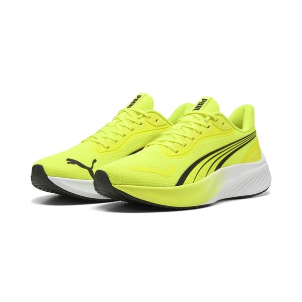 Buty do biegania Pounce Lite PUMA Yellow Alert Black. Czarne obuwie sportowe damskie Puma, bez wzorów, do biegania. Za 390.00 zł.