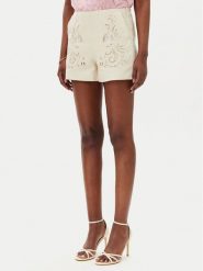 TWINSET Szorty materiałowe 251TP2162 Beżowy Regular Fit. Brązowe szorty damskie Twinset, bez wzorów, z materiału. Za 499.99 zł.