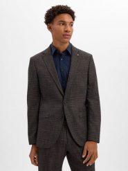 Finshley & Harding London marynarka z modułowej kolekcji Mężczyźni Slim Fit brązowy|niebieski, 98. Brązowe marynarki męskie Finshley & Harding London, bez wzorów, biznesowe. Za 799.95 zł.