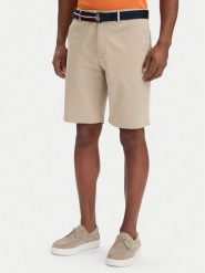 Tommy Hilfiger Komplet szorty i pasek Denton MW0MW42349 Beżowy jasny Slim Fit. Brązowe paski damskie Tommy Hilfiger, m, bez wzorów, z bawełny. Za 369.99 zł.