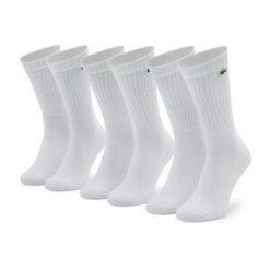 Skarpety długie Lacoste. Białe skarpety damskie Lacoste, bez wzorów. Za 114.99 zł.