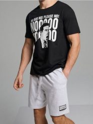 Bawełniana piżama dwuczęściowa z nadrukiem The Office - wielobarwny. Piżamy męskie Sinsay, l, bez wzorów, z bawełny, bez ramiączek. Za 49.99 zł.