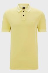 Koszulka męska Polo BOSS Prime Bright Yellow regular fit żółta (50507813-737). Żółte koszulki polo męskie Boss, m, bez wzorów, sportowe, bez ramiączek. Za 209.00 zł.