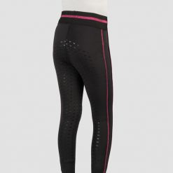 Legginsy jeździeckie dla dziewczynek full grip Red Horse Kaya. Czarne legginsy dla dziewczynek RED HORSE, bez wzorów, z materiału, długie. Za 248.00 zł.