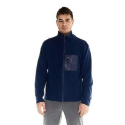 Męski sweter Leone ze stójką i zamkiem błyskawicznym w stylu Lifestyle. Niebieskie swetry przez głowę męskie LEONE 1947 APPAREL, l, bez wzorów, z tkaniny, bez kołnierzyka. W wyprzedaży za 195.65 zł.