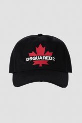 DSQUARED2 Czarna czapka z daszkiem. Czarne czapki i kapelusze męskie Dsquared2, bez wzorów. W wyprzedaży za 439.99 zł.