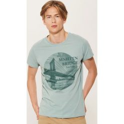 T-shirt z fotonadrukiem - Zielony. T-shirty męskie marki House. Za 39.99 zł.