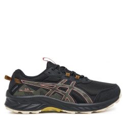 Buty do biegania Asics. Czarne obuwie sportowe damskie Asics, bez wzorów, do biegania. Za 379.99 zł.