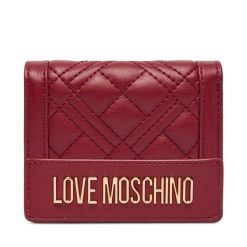 Portfel LOVE MOSCHINO. Czerwone portfele damskie Love Moschino, bez wzorów. Za 399.99 zł.