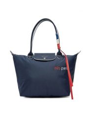 Longchamp Torebka 2605HBG Granatowy. Niebieskie torebki do ręki damskie Longchamp, bez wzorów, z materiału, bez dodatków. Za 2,679.00 zł.