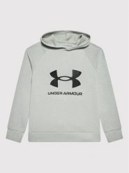 Under Armour Bluza Rival Fleece 1357585 Szary Relaxed Fit. Szare bluzy dla chłopców Under Armour, bez wzorów, z bawełny, bez ramiączek, bez kaptura. Za 199.99 zł.