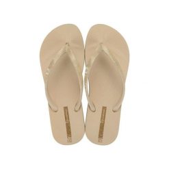 Japonki damskie Ipanema Mesh IX. Brązowe klapki damskie Ipanema, bez wzorów, z meshu, bez obcasa. Za 59.99 zł.