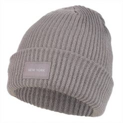 Szara Czapka Damska Moraj. Szare czapki i kapelusze damskie Moraj, bez wzorów, biznesowe. Za 39.99 zł.