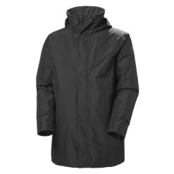 Kurtka przeciwdeszczowa męska Helly Hansen Dubliner Insulated Long. Czarne kurtki męskie Helly Hansen, m, bez wzorów, trekkingowe. Za 699.99 zł.