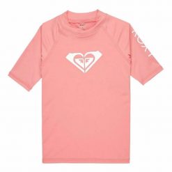 Koszulka lycrowa WHOLE HEARTED dziecięce. Czerwone bluzki dla dziewczynek Roxy, na lato, bez wzorów, z lycry, bez kołnierzyka, bez ramiączek. Za 119.32 zł.