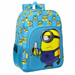 Plecak szkolny Minions Minionstatic 25 L. Niebieskie torby i plecaki dziecięce safta, z poliesteru. Za 164.40 zł.