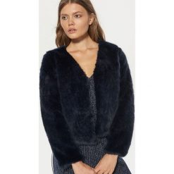 Puszysta marynarka - Granatowy. Niebieskie żakiety damskie Cropp. Za 199.99 zł.