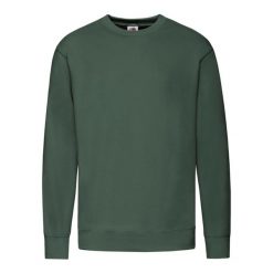 Lekka Bluza Rozpinana Unisex Dla Dorosłych. Zielone bluzy męskie Fruit of the Loom, m, bez wzorów, bez kaptura. Za 71.99 zł.